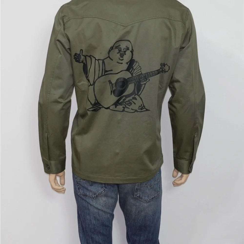 True Religion Green Graphic Men's Shirt